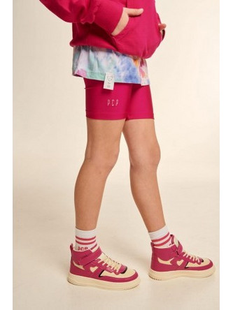 PCP Kiddo Amaryllis Shiny Shorts In Magenta - Παιδικό Φούξια Ποδηλατικό Κολάν