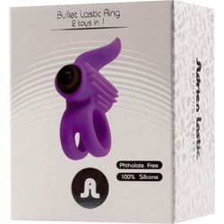 Adrien Lastic Vibrating Ring Lastic Ring Ελαστικό Δαχτυλίδι Πέους Σιλικόνης με Δόνηση 5.7cm Μωβ