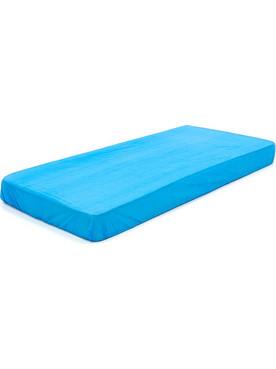 ROMED κάλυμμα στρώματος αδιάβροχο 90cmx210cm PVC μπλε ανάγλυφο MC-100 (1τεμ)