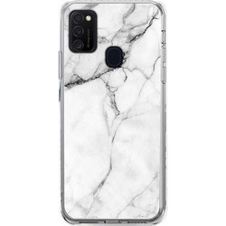 Θήκη Marble TPU για Samsung M31 - Λευκό