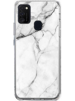 Θήκη Marble TPU για Samsung M31 - Λευκό