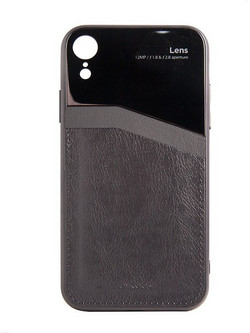 JOYROOM Kally Series Leather Protective Back CASE Cover for iPhone XR (Black) JR-BP494BLACK