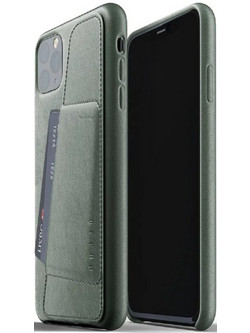 MUJJO Full Leather Wallet Case - Δερμάτινη Θήκη-Πορτοφόλι Apple iPhone 11 Pro Max - Slate Green (MUJJO-CL-004-SG)