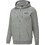 Puma Essentials Logo Ανδρική Ζακέτα Φούτερ με Κουκούλα και Φερμουάρ Γκρι 586702-03