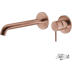 Μπαταρία Νιπτήρος Εντοιχισμού 2 οπών ELLE 316 35032-811 rose gold brushed pvd LA TORRE