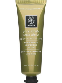 Apivita Olive Φυτικό Scrub Προσώπου 50ml