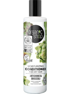 Natura Siberica Organic Shop Moisturizing Φυτικό Conditioner για Επανόρθωση για Ξηρά Μαλλιά 280ml