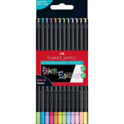 Faber-Castell Black Edition Neon & Pastel Ξυλομπογιές Σετ 12τμχ