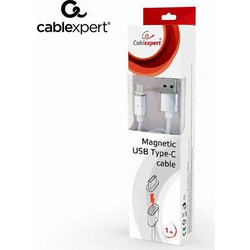 CABLEXPERT 3-in-1 MAGNETIC CABLE 1M TYPE-C - MICRO USB - LIGHTNING RETAIL PACK SILVER