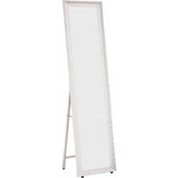 Ε7185,1 MIRROR Καθρέπτης Δαπέδου Τοίχου Ξύλινος Antique White 39x2,5x148cm