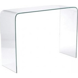 ΕΜ723 GLASSER Kονσόλα Διάφανο Γυαλί 12mm 110x35x75cm