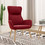 vidaXL Πολυθρόνα Relax Βελούδινη Κόκκινη 341356