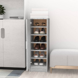 vidaXL Παπουτσοθήκη Ξύλινη Γκρι Μ35xΠ32xΥ92cm 816018