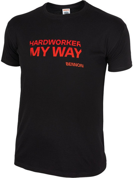 Μπλουζάκι T-shirt Bennon Hardworker black/red