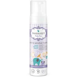 Pharmasept Baby Extra Sensitive Βρεφικός Αφρός Καθαρισμού Αλόη Καλέντουλα & Χαμομήλι με Αντλία 200ml