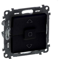 LEGRAND Valena Life Διακόπτη Ρολών χωνευτός Μαύρο 756329