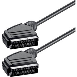 POWERTECH CAB-S001 21PIN SCART 1,4m Καλώδια Black