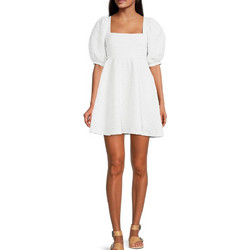 Free People Mini Καλοκαιρινό Καθημερινό Φόρεμα Λευκό OB1140618