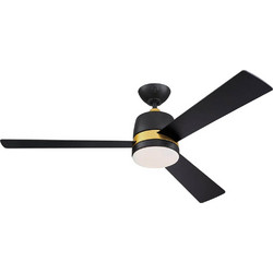 Westinghouse Tristan 7303940 Ανεμιστήρας Οροφής 132cm 49W με Φως & Τηλεχειριστήριο Μαύρος