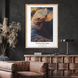 ΑΦΙΣΑ WALL-DESIGN SPLEEN ET IDEAL-CARLOS SCHWABE 49514 (PVC/PLEXIGLASS ΧΡΩΜΑ ΦΥΣΙΚΟΥ ΞΥΛΟΥ) 40x60cm