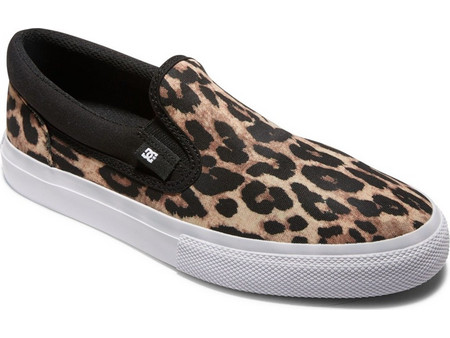 DC 'MANUAL' CANVAS SLIP-ON ΠΑΠΟΥΤΣΙΑ ΓΥΝΑΙΚΕΙΑ ADJS300277-LEO (LEO/BLACK/LEOPARD)
