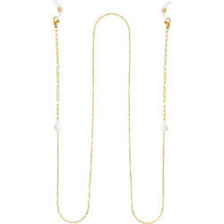Dalee Αλυσίδα Γυαλιών White Pearls Stainless Steel