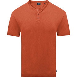 Henley Flama T-Shirt DOUBLE TS-182 Πορτοκαλί