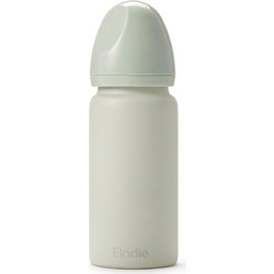 Elodie Details Γυάλινο Μπιμπερό με Θηλή Σιλικόνης 0-6m Mineral Green 250ml