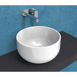 Flaminia Άσπρος Επικαθήμενος Νιπτήρας Saltogacqua 42Χ22 εκ. SD42L