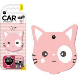 Αρωματικό Αυτοκινήτου Κρεμαστό Cutie Cat Aroma Με Άρωμα Τσιχλόφουσκα 0020153