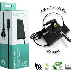 Lapton Φορτιστής Laptop 90W 20V 4.5A για Fujitsu για Lenovo με Ενσωματωμένο Καλώδιο Τροφοδοσίας AC22