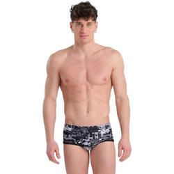 Arena Icons Low Waist Short Αθλητικό Ανδρικό Μαγιό Boxer Μαύρο Λευκό 005051-550