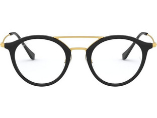 Ray-Ban RB7097 2000 Ανδρικός Σκελετός Γυαλιών Οράσεως Κοκάλινος Μεταλλικός Χρυσός Μαύρος