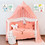 Funna Baby Σετ Κούνιας Coral Pink 3τμχ