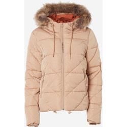 Funky Buddha Γυναικείο Μπουφάν Χειμωνιάτικο Puffer Κοντό Nude FBL006-106-01