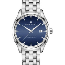 Hamilton Jazzmaster Ανδρικό Ρολόι με Ασημί Μεταλλικό Μπρασελέ H32451141