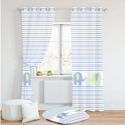 Mc Decor Παιδική Κουρτίνα με Τρουκς 140x280 Ελέφαντας