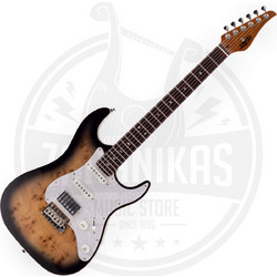 Jet JS-450 Stratocaster HSS Transparent Brown