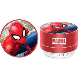 Marvel Round Speaker Spider-Man Ηχείο Bluetooth 3W με Ραδιόφωνο Κόκκινο Πολύχρωμο