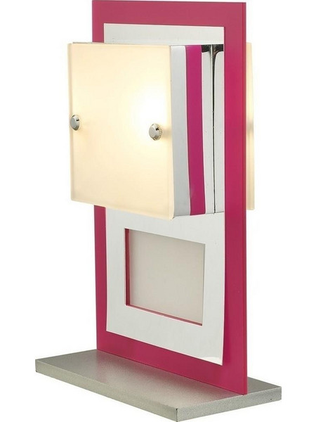 Sunlight 50051FUC Πορτατίφ G9 Ροζ Ασημί Π15xΥ24cm
