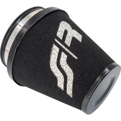 ΦΙΛΤΡΟΧΟΑΝΗ ΚΩΝΙΚΗ ΜΑΥΡΗ ME LOGO ΛΕΥΚΟ SIMONI ΜΕ 3 ΑΝΤΑΠΤΟΡΕΣ (60/65/70cm) SIMONI RACING - 1 TEM