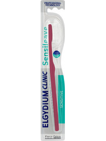 Elgydium Clinic Sensileave Sensitive Soft Toothbrush Οδοντόβουρτσα Μπορντό