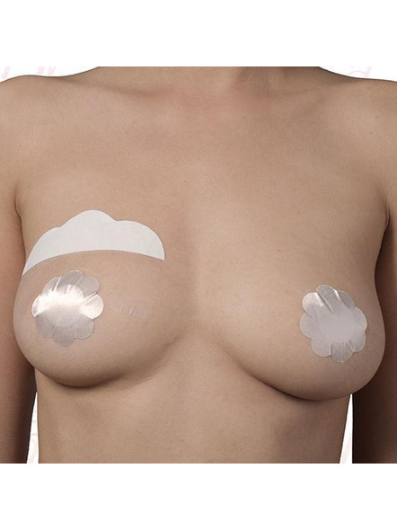 BYE-BRA - BREASTS ENHANCER + NIPPLE COVERS SILK CUP F/H