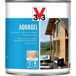 V33 Aquagel Βερνίκι Εμποτισμού Ξύλου Νερού Satin Διάφανο 0.75lt