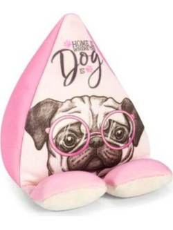 Βάση Κινητού Thinking Gifts Plusheez Dog Ροζ 10x8.5x12cm