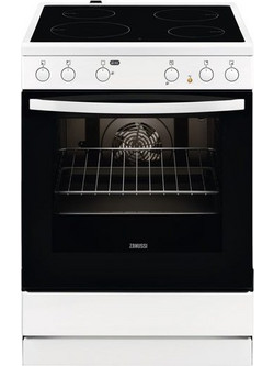 Zanussi ZCV65030WA Κουζίνα Ηλεκτρική 72lt με Κεραμικές Εστίες 59.6cm