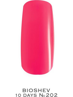 Bioshev 10 Days Color Gel Effrect 202 Gloss Βερνίκι Νυχιών Μακράς Διαρκείας Quick Dry 11ml