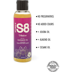 Stimul8 S8 Vitalize Erotic Massage Oil 125ml
