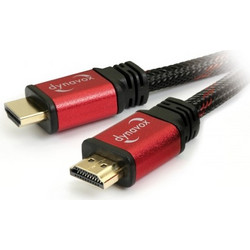 Dynavox Καλώδιο HDMI 1.4 Braided HDMI Male to HDMI Male 1.5m Black 207573