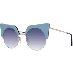 Web WE0229 86W Γυναικεία Γυαλιά Ηλίου Cat Eye Κοκάλινα Χρυσά Μπλε με Μαύρο Polarized Φακό